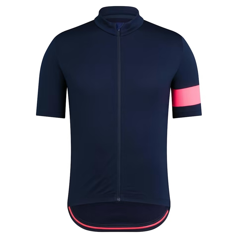 Rapha Navy and Pink Men's Cycling Shirt